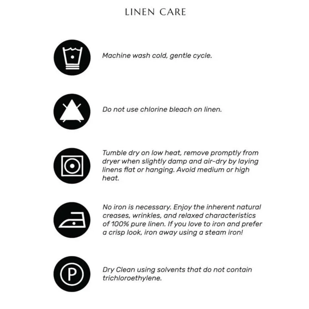 Solino Home 100% Pure Linen Placemats 14 x 19